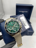 Tommy Hilfiger black skeleton leather watch