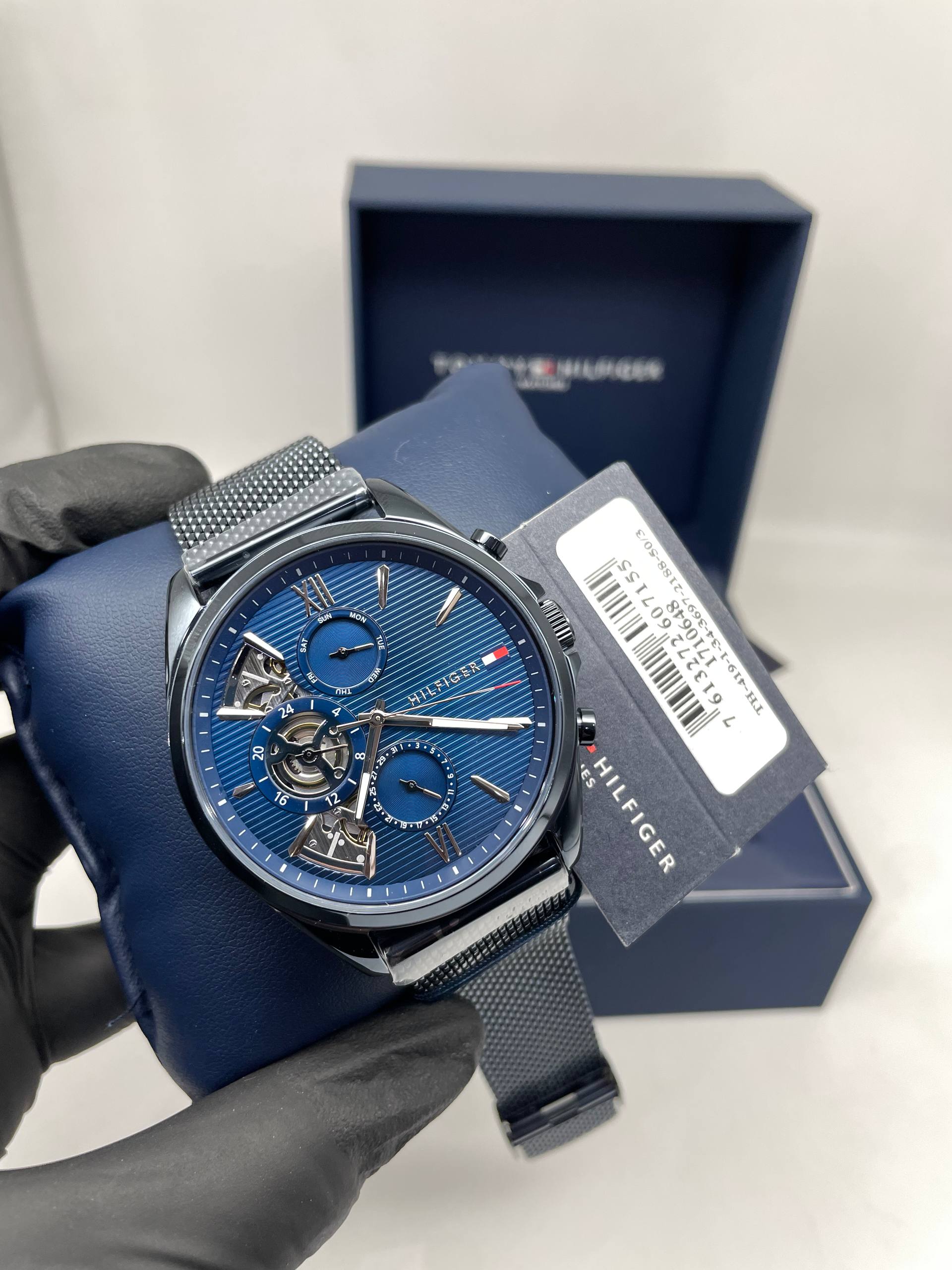 Tommy Hilfiger gunmetal diver chronograph watch