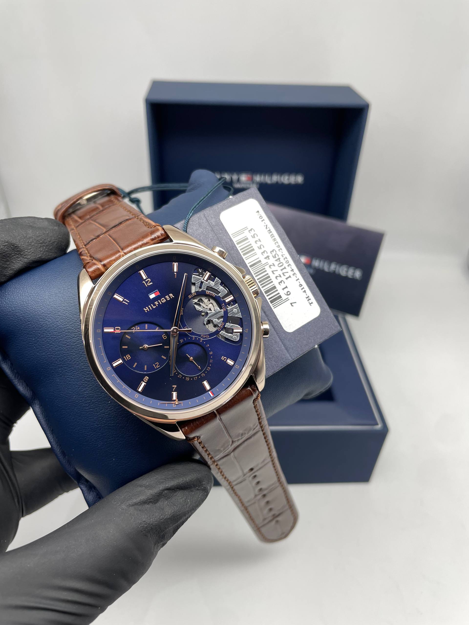 Tommy Hilfiger steel black multi-dial chronograph watch
