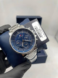 Tommy Hilfiger black red-accent chronograph watch