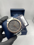 Tommy Hilfiger rose gold-tone brown leather watch