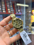 Michael Kors gold-tone MK monogram watch