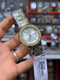 Michael Kors two-tone crystal MK bracelet watch
